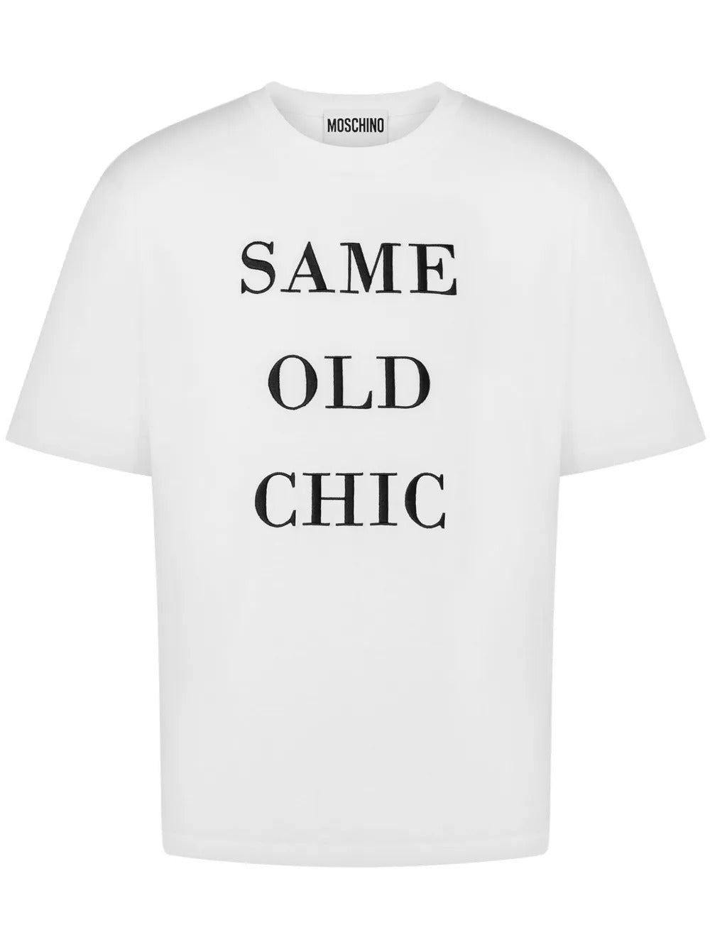 Graphic-print white cotton t-shirt