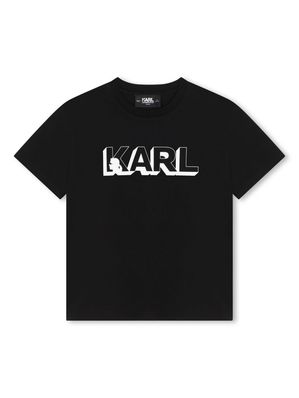 Unisex logo-print black T-shirt