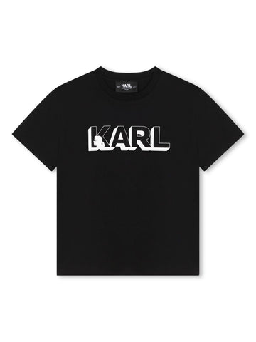 Unisex logo-print black T-shirt