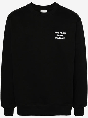 Not From Paris Madame Black Sweatshirt