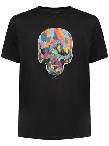PS skull-print black cotton T-shirt for Women's