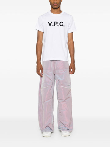 Classic White Logo Print Cotton T-Shirt