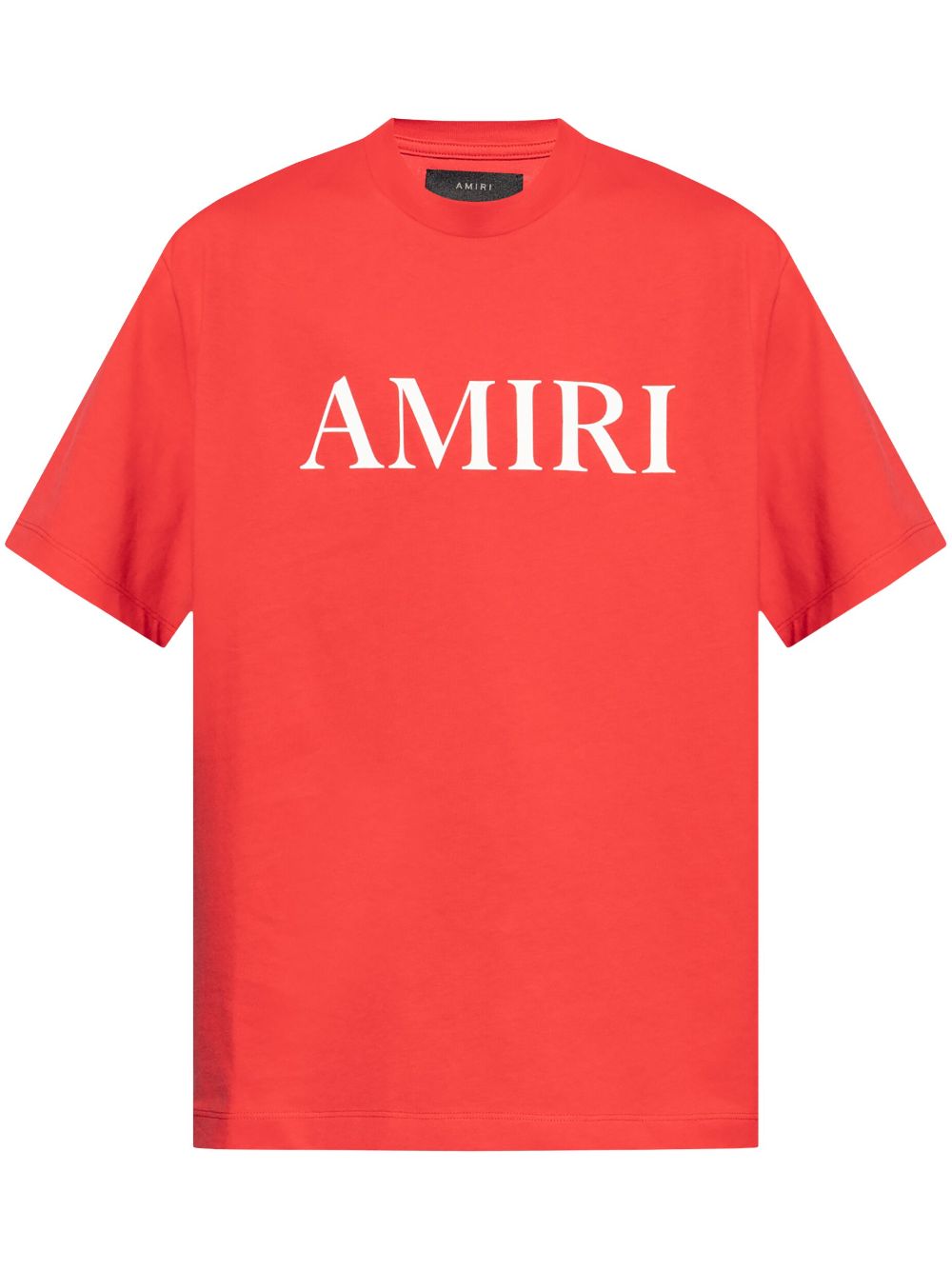 Brand Women's logo-print red cotton T-shirt