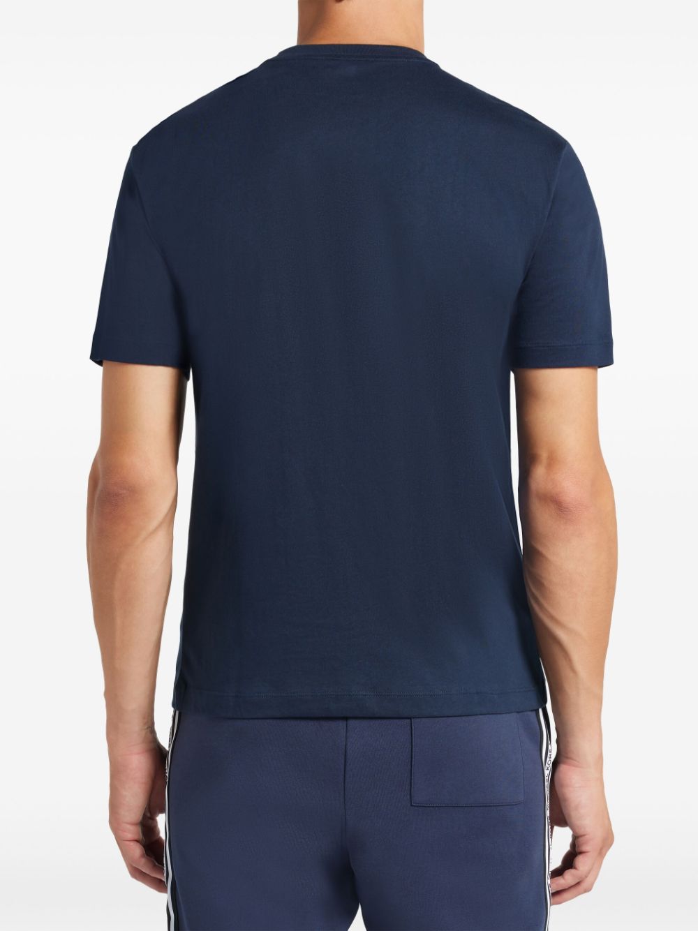 Ea Brand logo-print Navy T-shirt