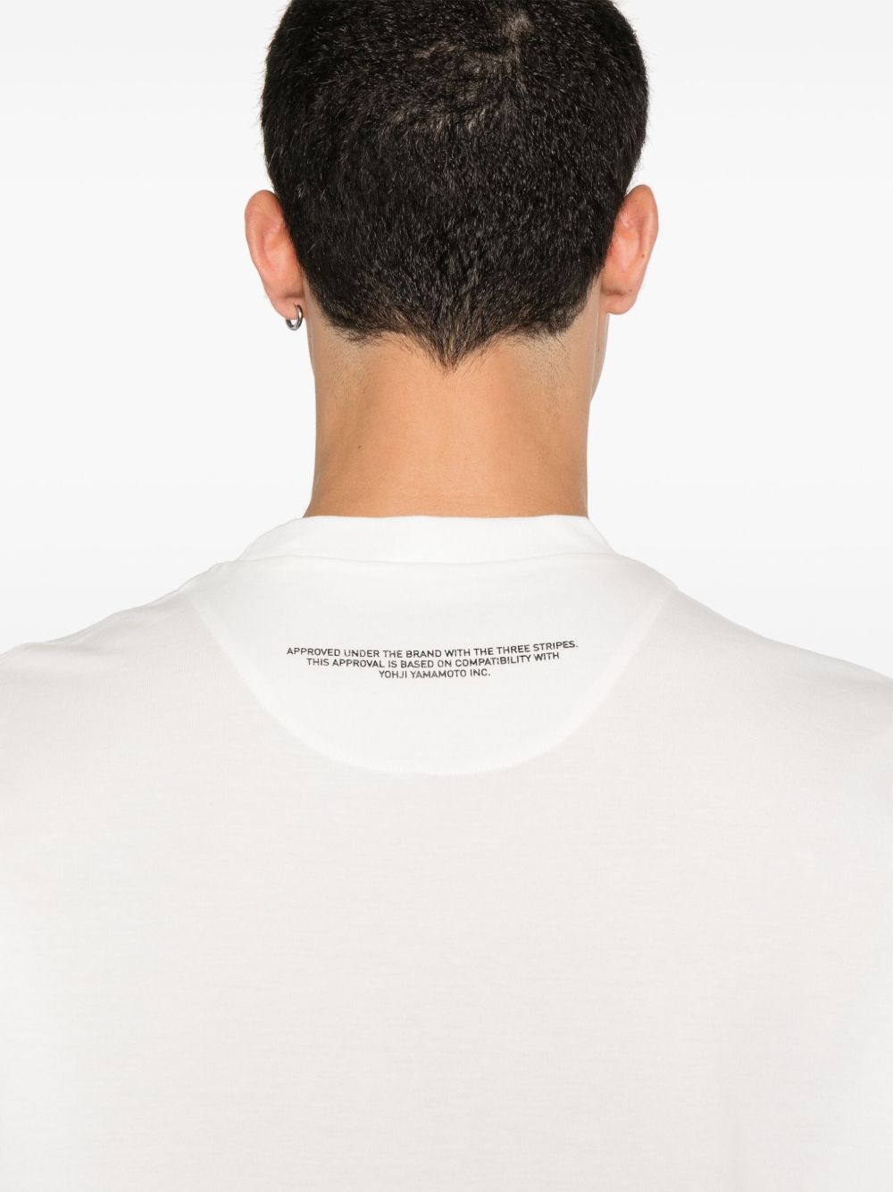 Y-3 logo-print White T-shirt