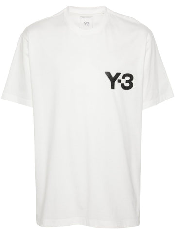 Y-3 logo-print White T-shirt