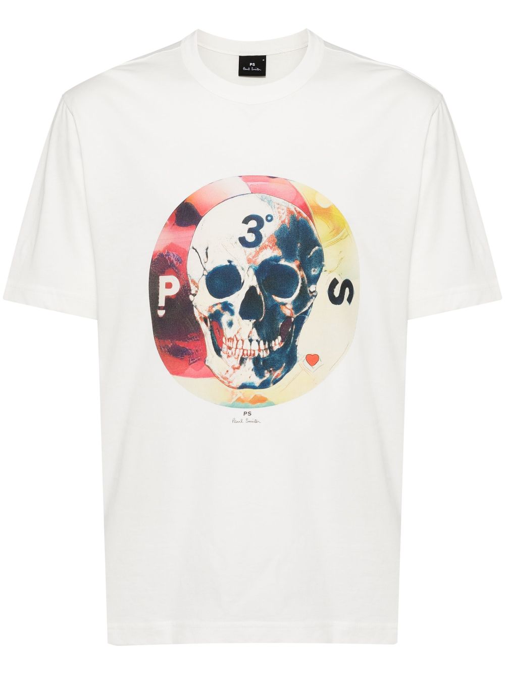 PS graphic-printed white t-shirt