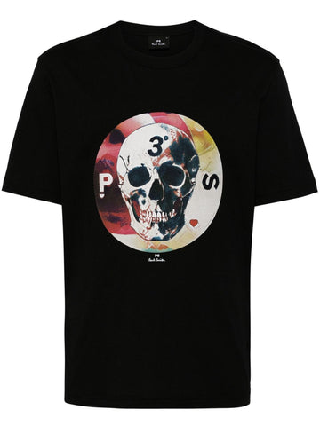 PS graphic-printed black t-shirt