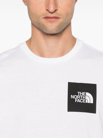 Brand Logo Face Fine White T-shirt