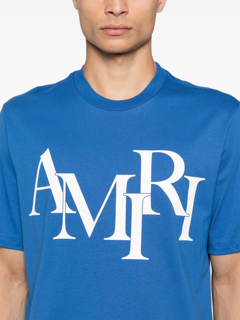 Brand Logo Printed T-shirt Blue