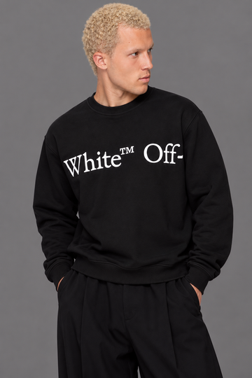 Noir Statement Black Graphic Sweatshirt