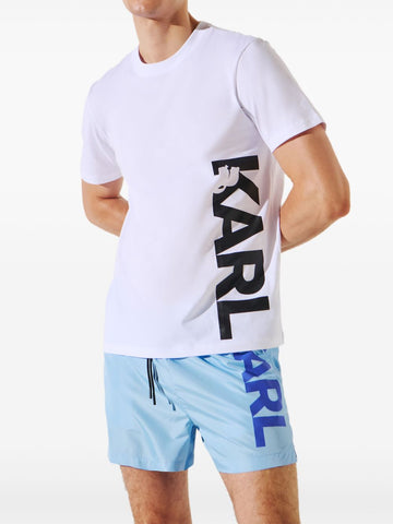 Brand logo-print White T-shirt