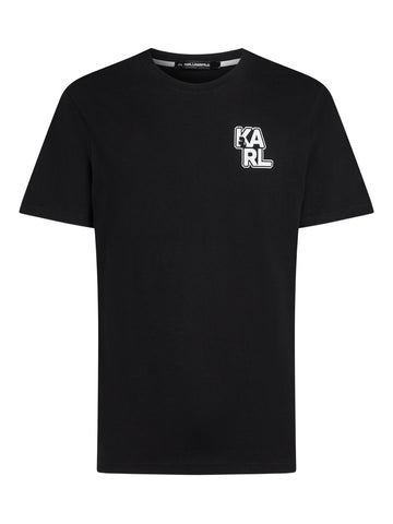 Karl logo t-shirt Black