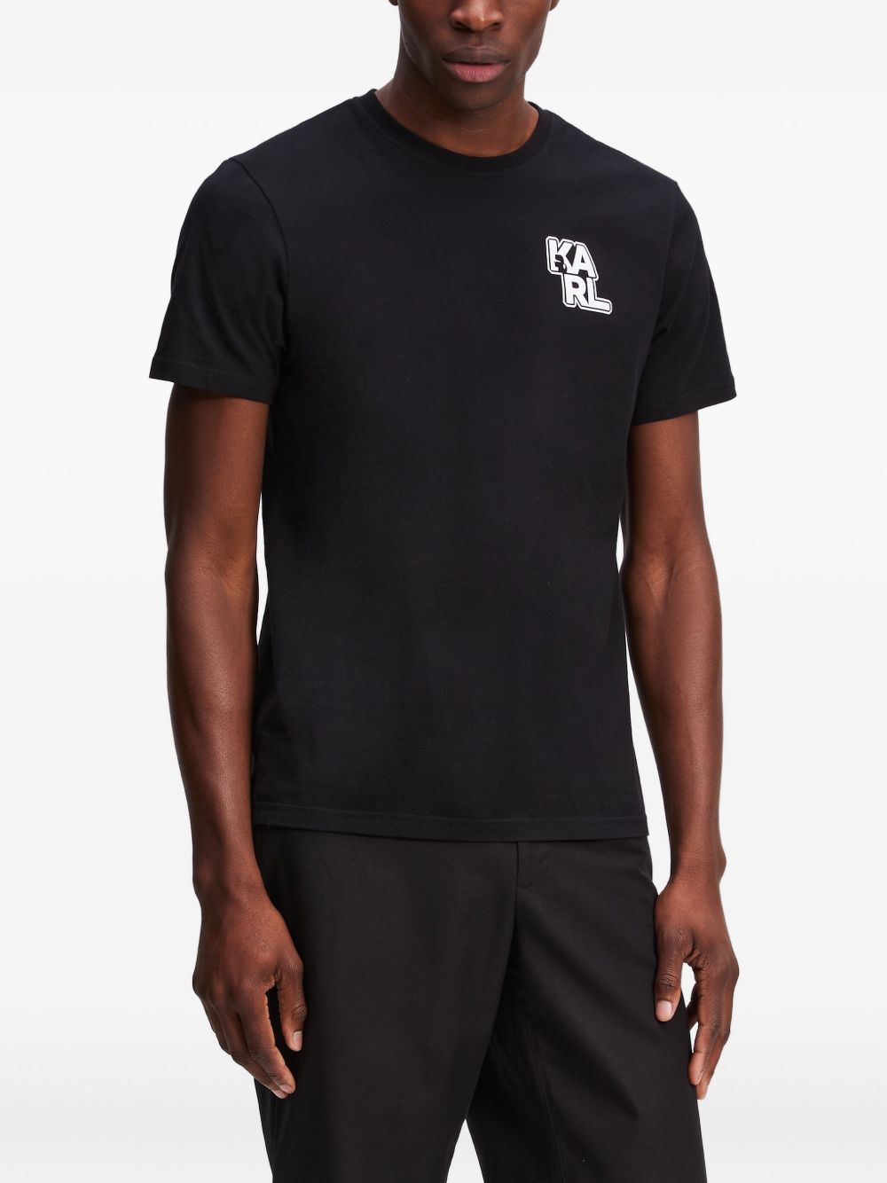 Karl logo t-shirt Black