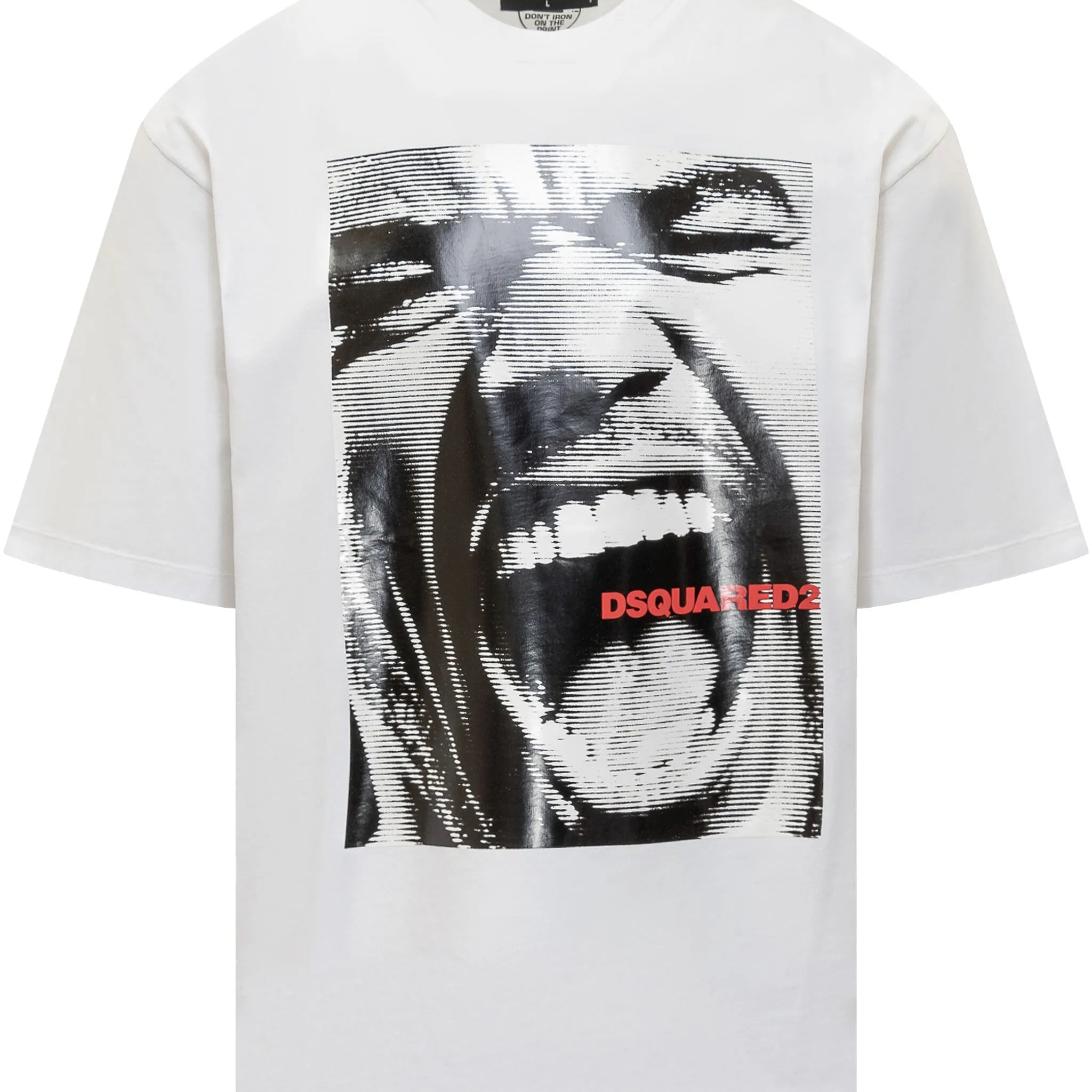 Graphic-print Oversized Fit White T-shirt
