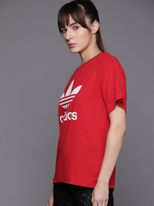 Brand Logo Orginias Printed Red T-shirt