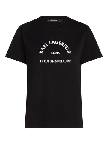 Rue St-Guillaume Black t-shirt