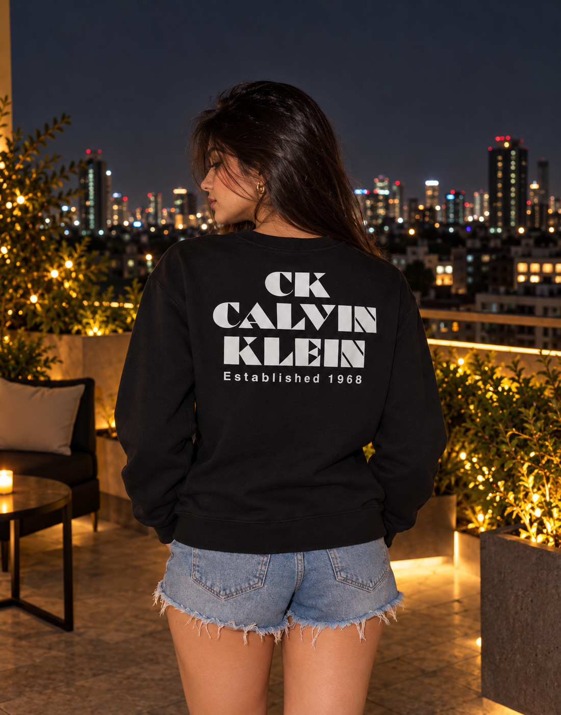 Midnight Muse Cotton Sweatshirt