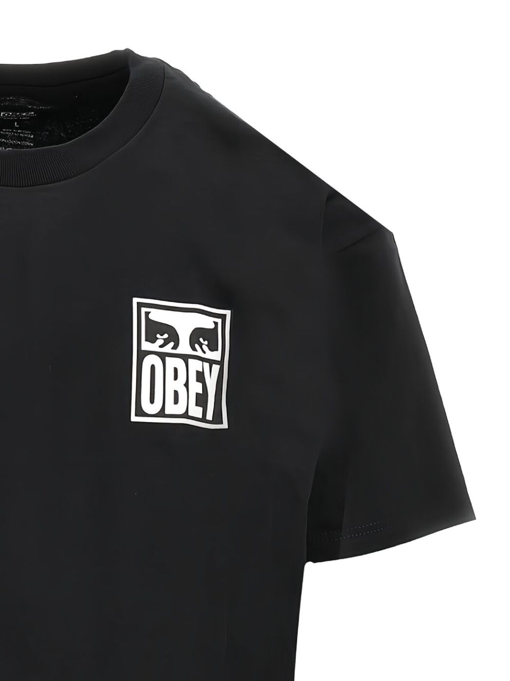 Obey black cotton T-shirt