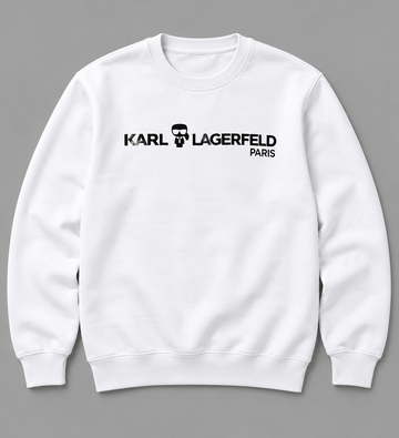 Parisian Icon White Graphic Sweatshirt