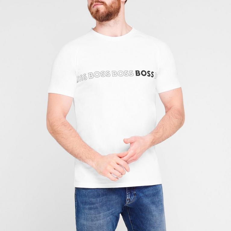 Boss Logo Regular Fit T Shirt (White)