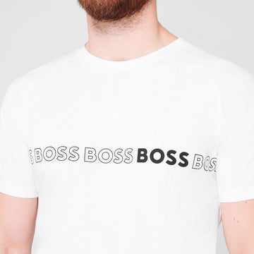 Boss Logo Regular Fit T Shirt (White)