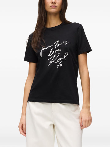 Black Paris Script Graphic Tee