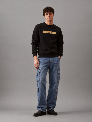 Golden Accent Black Graphic Sweatshirt