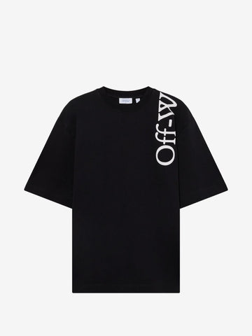 Diagonal Graphic Black Oversized T-Shirt