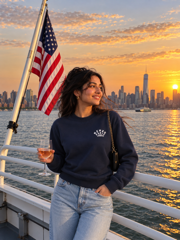 Midnight Paris Minimalist Sweatshirt