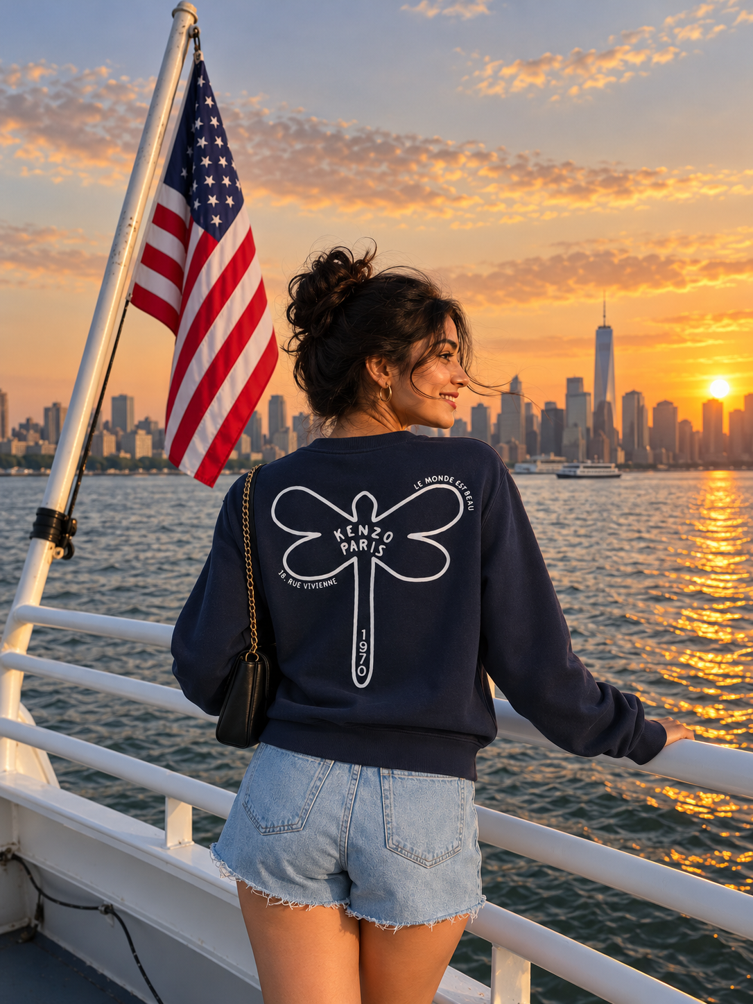 Midnight Paris Minimalist Sweatshirt