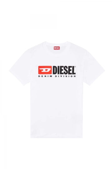 BRAND LOGO T-DIEGOR-DIV MAGLIETTA WHITE