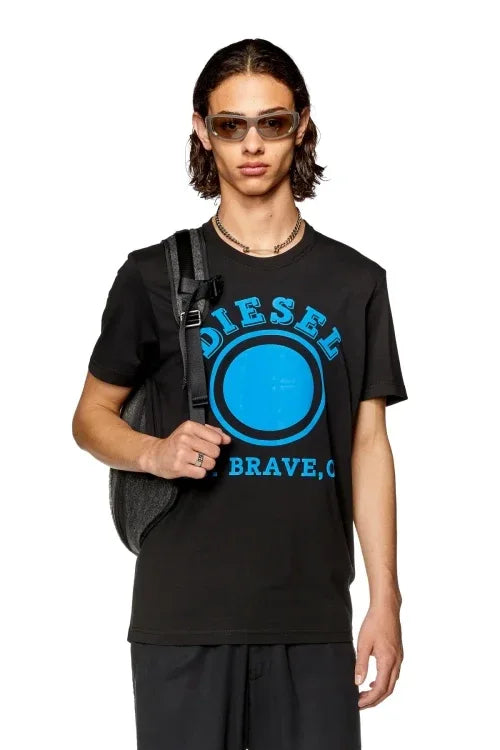 VIBRANT LOOK T-DIEGOR-K64 MAGLIETTA BLACK T_SHIRT