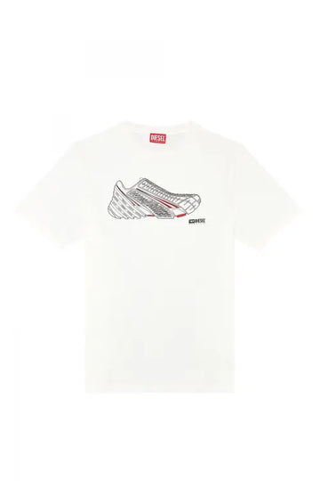 STAND ALONE T-JUST-SHOE WHITE T-SHIRT