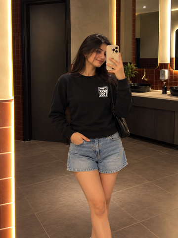 Rebel Emblem Cotton Sweatshirt