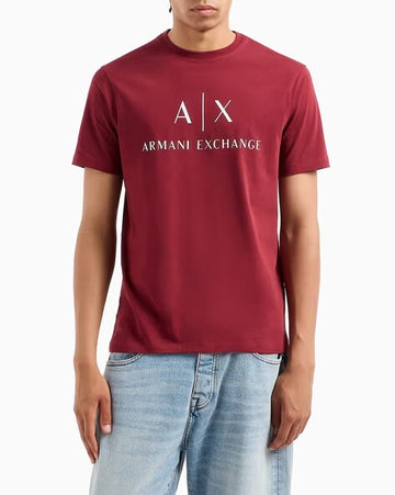 ARMANI EXCHANGE Logo Print Regular Fit Cotton Crew-Neck T-Shirt