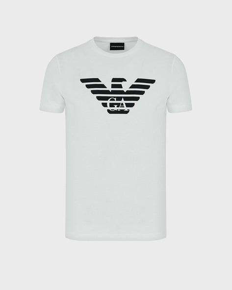 Maxi Eagle Pima Cotton Regular Fit White T-Shirt