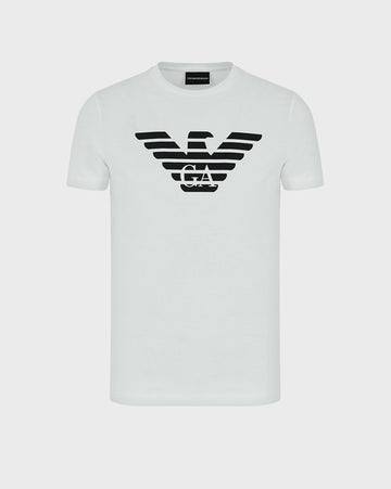 Maxi Eagle Pima Cotton Regular Fit White T-Shirt