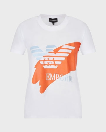 Logo Embossed Crew-Neck T-shirt