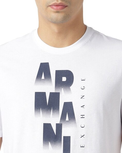 Logo Lettering Regular Fit Premium Cotton White T-Shirt