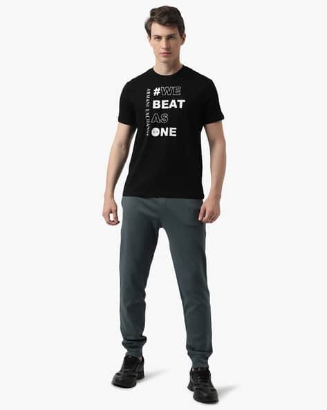 Regular Fit Logo Print T-Shirt (Black)