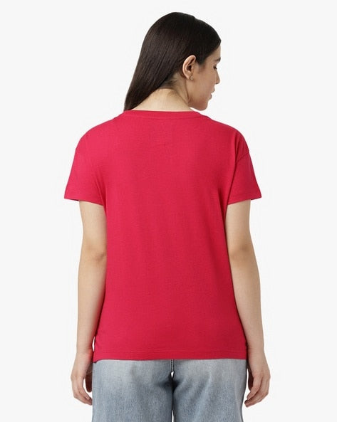 Icon Logo Print Boyfriend Fit T-Shirt