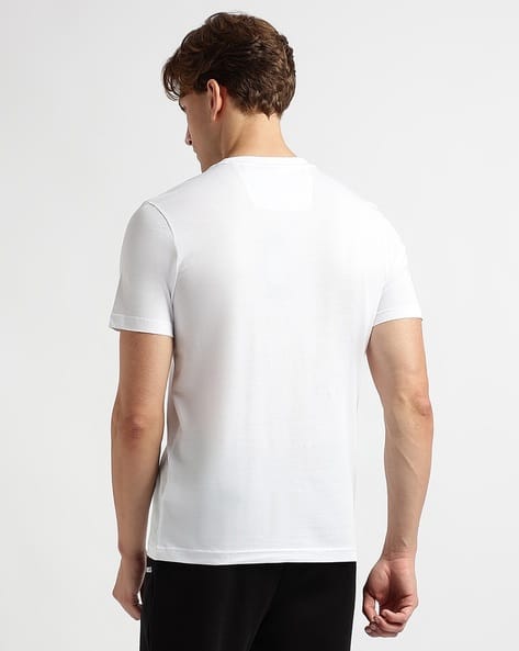 Regular Fit Pure Cotton Crew-Neck White T-Shirt