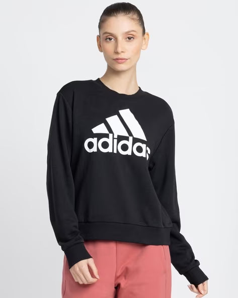 ADIDAS Brand Print Crew-Neck Sweatshirt