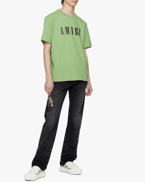Brand Core Logo Cotton Regular Fit Kiwi T-Shirt