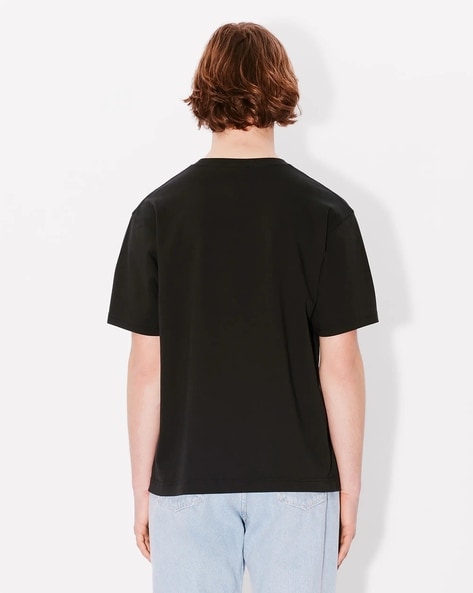Men Boke 2.0 Cotton Oversized Black T-Shirt