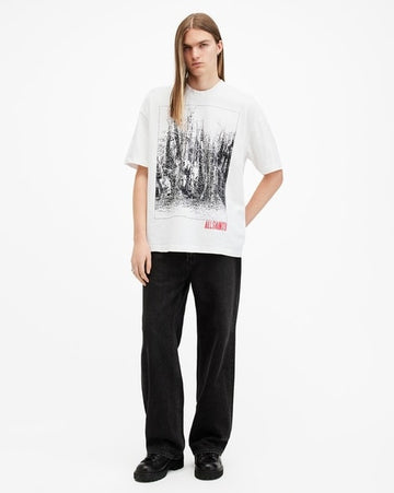 New Bracken premium Cotton Oversized Crew-Neck T-Shirt White