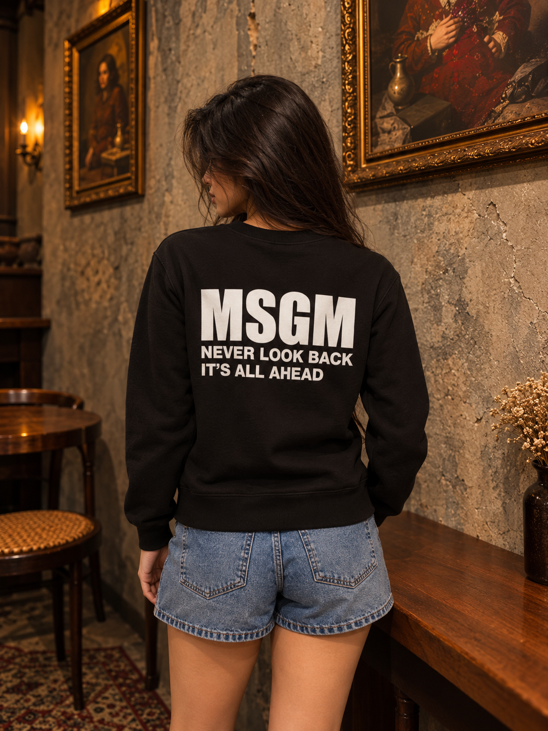 Midnight Minimal Cotton Sweatshirt