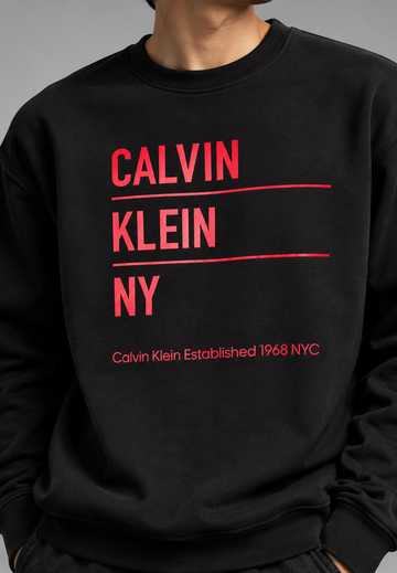 Crimson Metro Black Graphic Sweatshirt