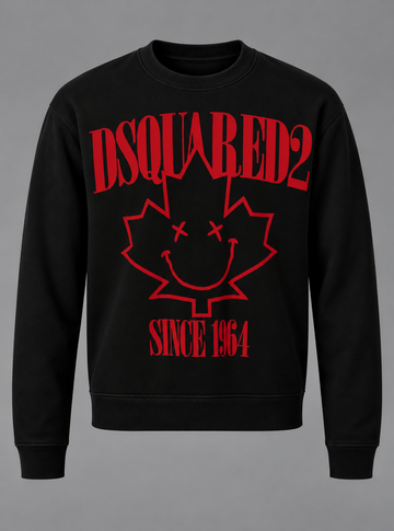 Rebel Smiley Maple Graphic Sweatshirt